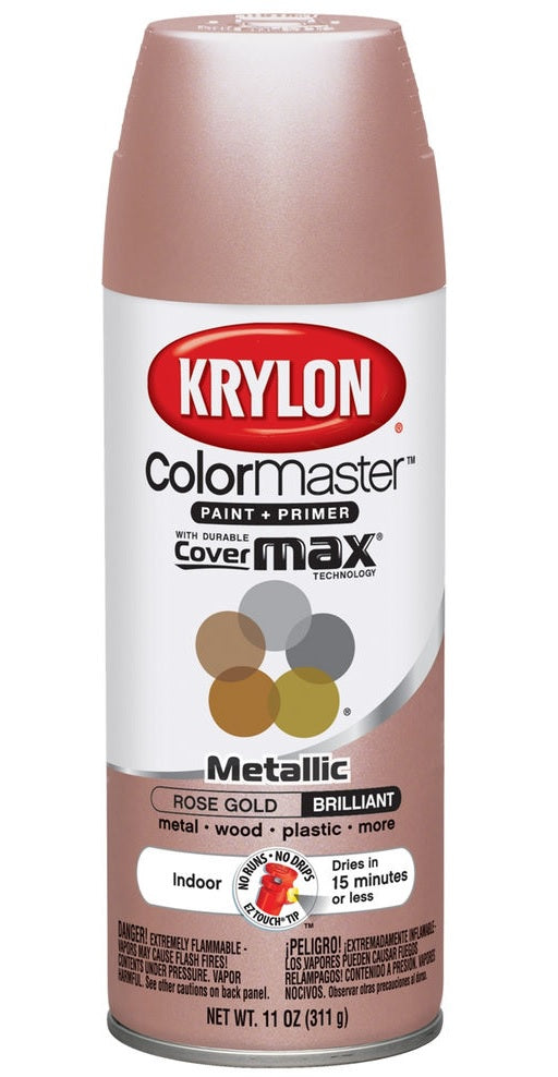 Krylon K02204 Metallic Spray Paint, 11 Oz