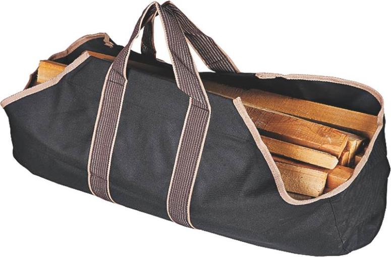 Simple Spaces CPB00010BK3L Canvas Log Bag, 36.5" x 18"