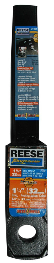 Reese Towpower® 21901 Class II Interlock Ball Mount, 2" Drop, 3/4" Rise