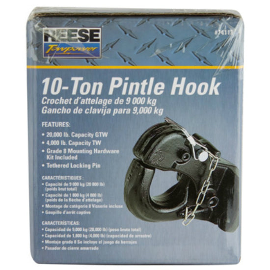 Reese Towpower® 74118 Pintle Hook with Mounting Hardware, 10 Ton