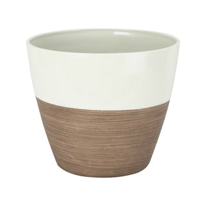 Landscapers Select PT-S067 Round Resin Planter, 8 Inch