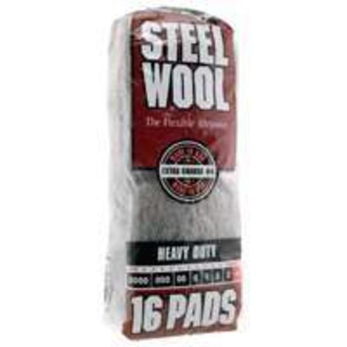 Homax 106607-06 "Rhodes America" Steel Wool Pad Extra Course #4 16Pk