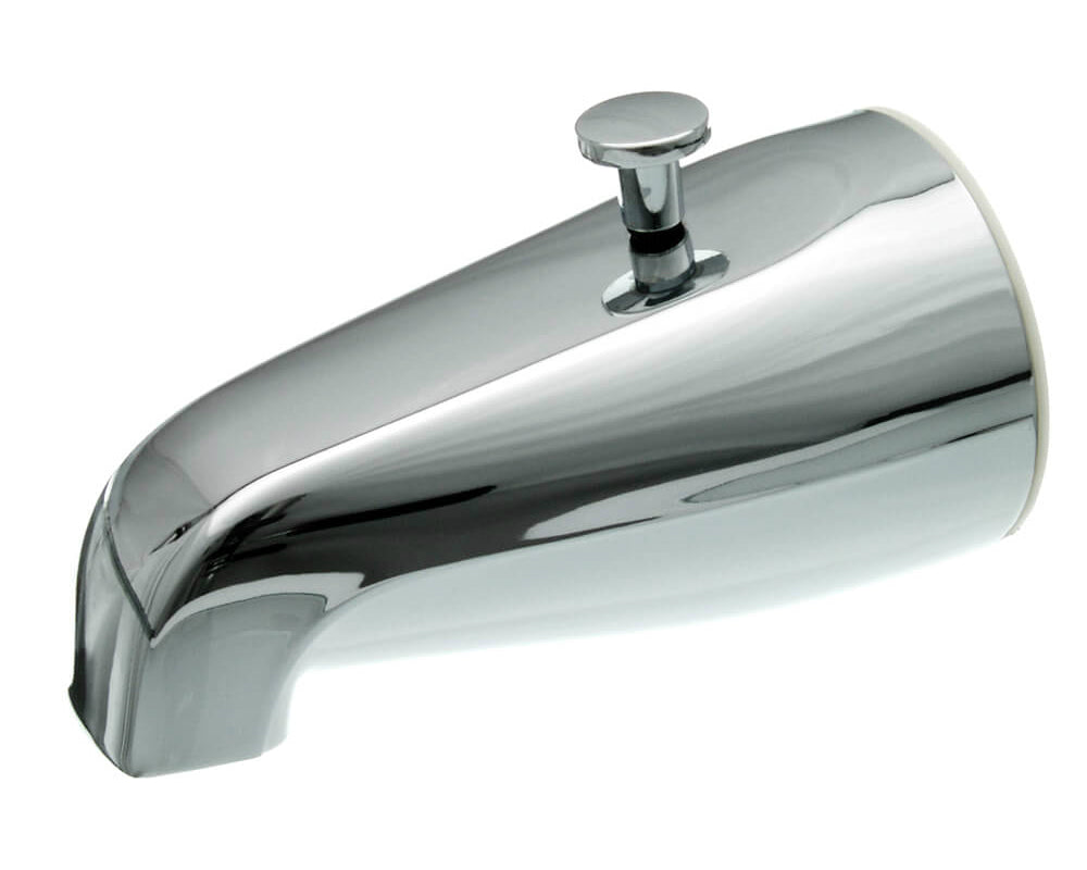 Danco 9D00080765 Universal Tub Spout with Diverter, Chrome, 5"