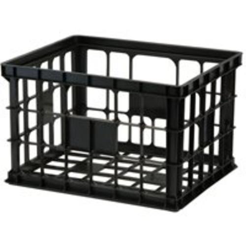 United Solutions CR0018 Large Storage Crate, 10-1/2" x 16-1/2" x 13-1/2", Black