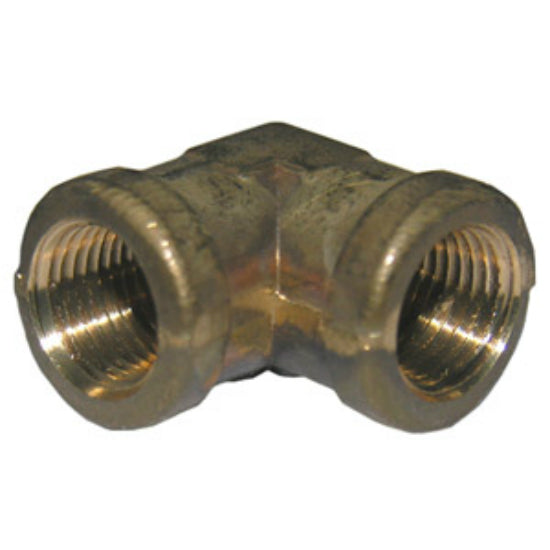 Lasco 17-9003 Lead Free 90 Degree Brass Elbow, 1/8" FIP x 1/8" FPT