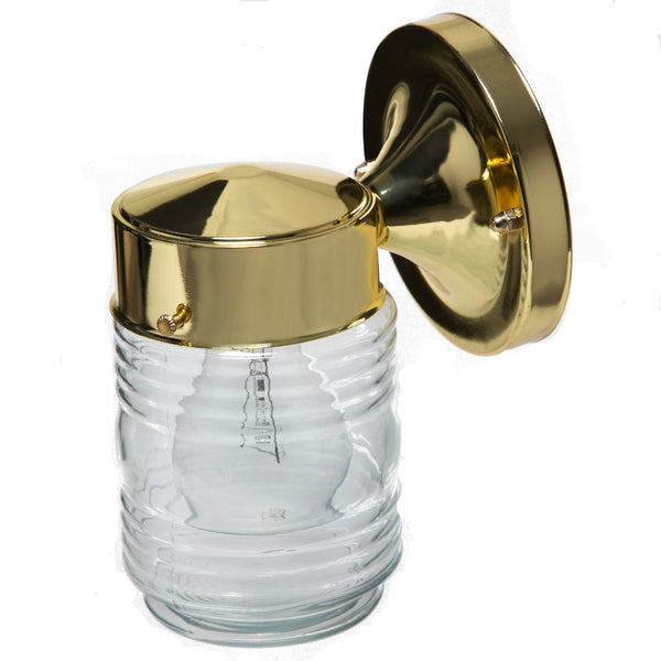 Boston Harbor 4402H-23L Porch Light Fixture, Polished Brass