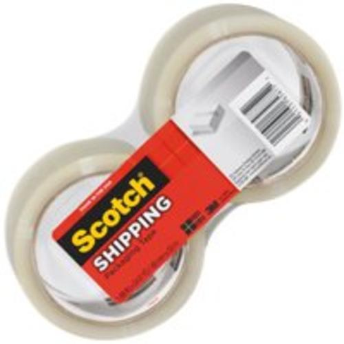 Scotch 3350-2 Lightweight Shipping Packaging Tape, 1.88" x 54.6 Yd, 2 Rolls