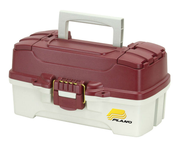 Plano® 620106 One Tray Tackle Box, Red Metallic/Off White