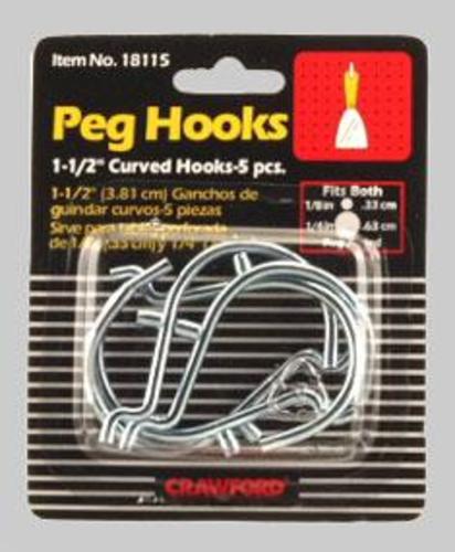 Crawford 18115 Hook Peg Curv 1.5" Cd5