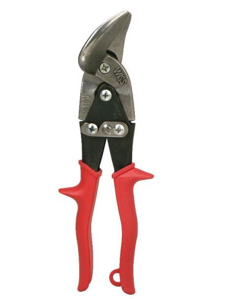 Wiss M6R Metalmaster Offset Snip, 9 1/4", Red Grip