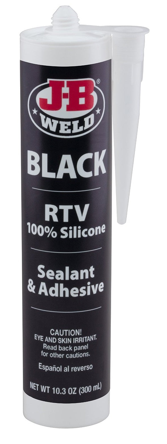 J-B Weld 31919 Silicone Sealant and Adhesive, Black, 10.3 OZ