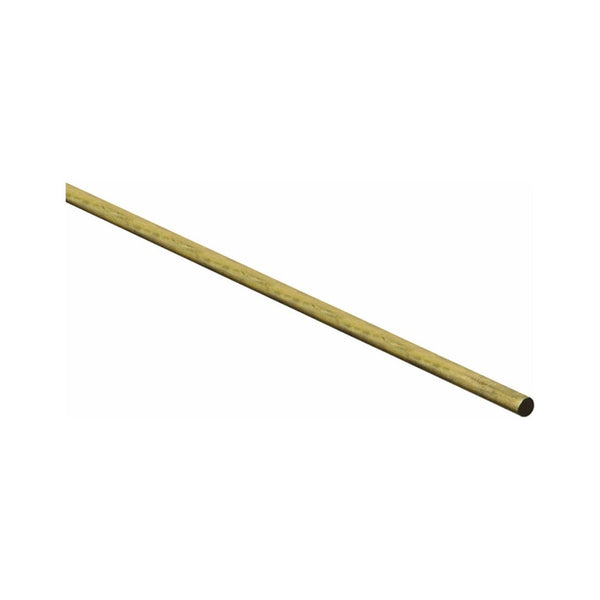 Stanley Hardware 215236 Round Smooth Rod, 3/16" x 36, Solid Brass
