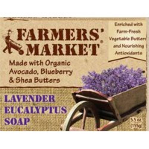 Farmers&#039; Market 946872081 Lavender & Eucalyptus Bar Soap, 5.5 Oz