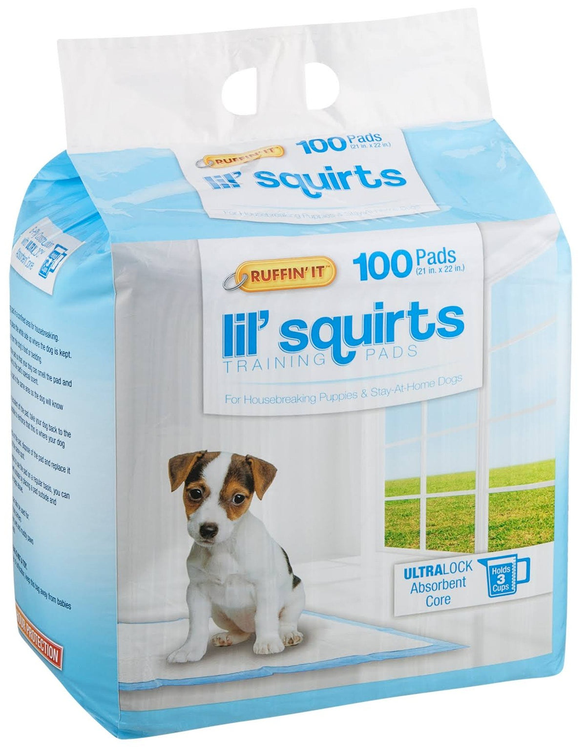 Ruffin&#039; It 82100 Lil&#039; Squirts Training Pads, 21" x 22", 100/Pack