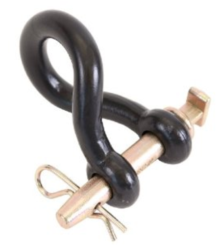 Koch 4004503/M8234 Forged Twisted Clevis, 3/4", Black