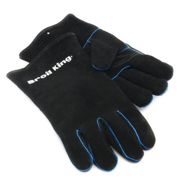 Broil King 60528 Leather Grilling Gloves, Black