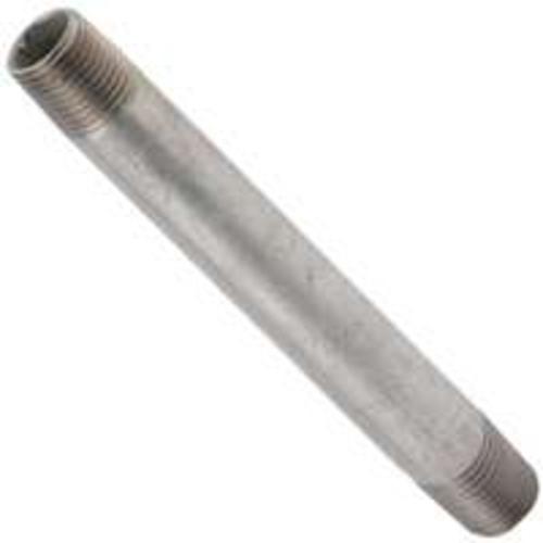 Worldwide Sourcing 11/2X9G Galvanized Pipe Nipple 1-1/2"X9"