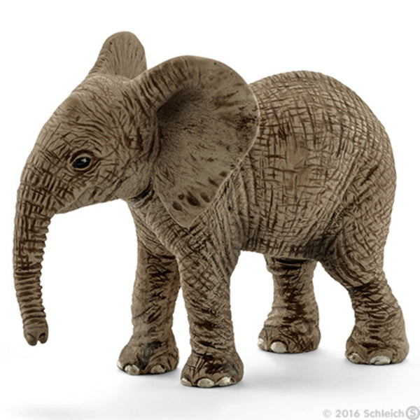 Schleich® 14763 African Elephant Calf Toy, For Ages 3-Plus, Gray