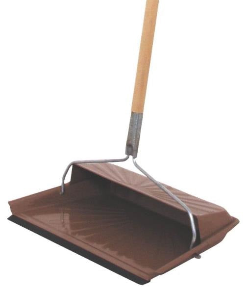 Fulton 20247 Long Handle Hooded Dustpan, 11-1/2" x 7"