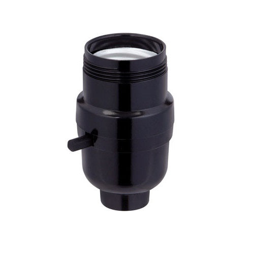 Jandorf 60535 Phenolic Socket With Push Through, Black, 250 Volt