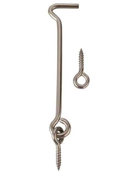 Prosource LR-407S-PS Hook And Eye, Steel, Stainless Steel, 2" L