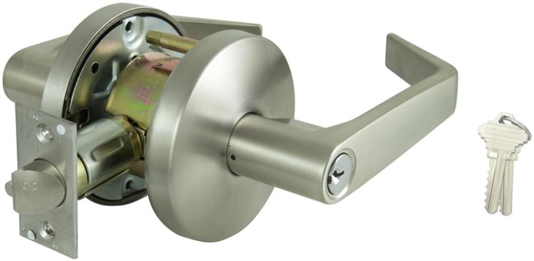ProSource Y360CV-PS Entry Cylindrical Lever, Left Hand/Right Hand Grip, Stainless Steel
