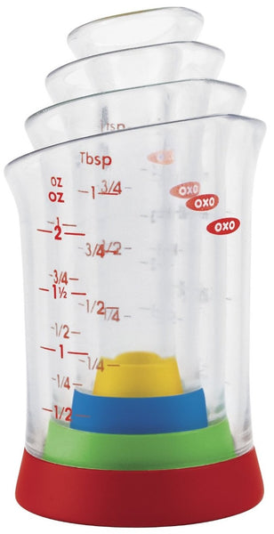 OXO Goods Grips 1245380 Mini Measuring Beaker Set, 4 Piece