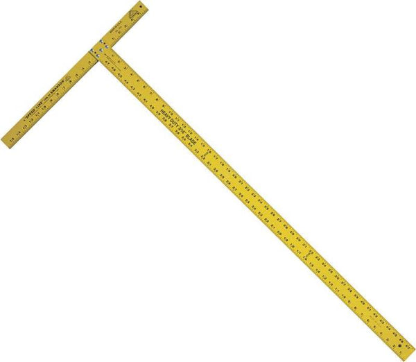 Swanson TD124 Aluminum Wallboard Square, 48", Yellow