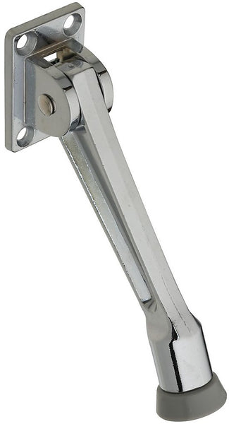 National Hardware N226-977 Kickdown Door Stop, Chrome, 5"