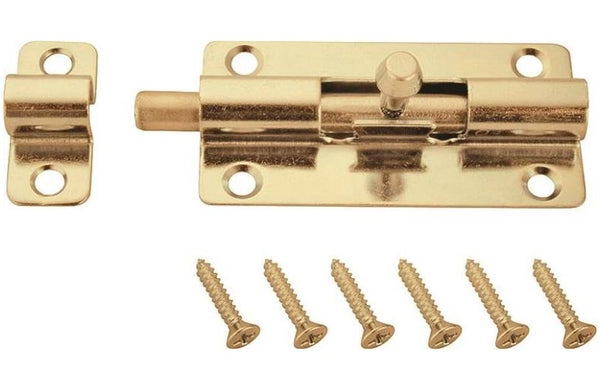 Prosource 20483CZB-PS Barrel Bolt, 2", Satin Brass