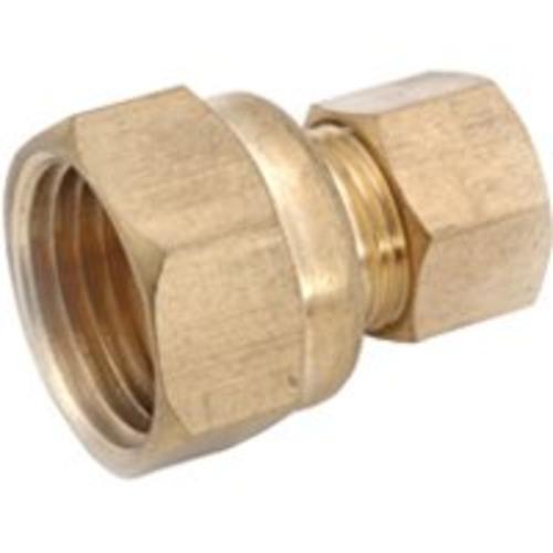 Anderson Metals 750066-0504 Brass Compression Fitting Coupling, 5/16" x 1/4"