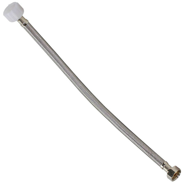 Fluidmaster B4T16 Stainless Steel Toilet Connector, 1/2" x 16"