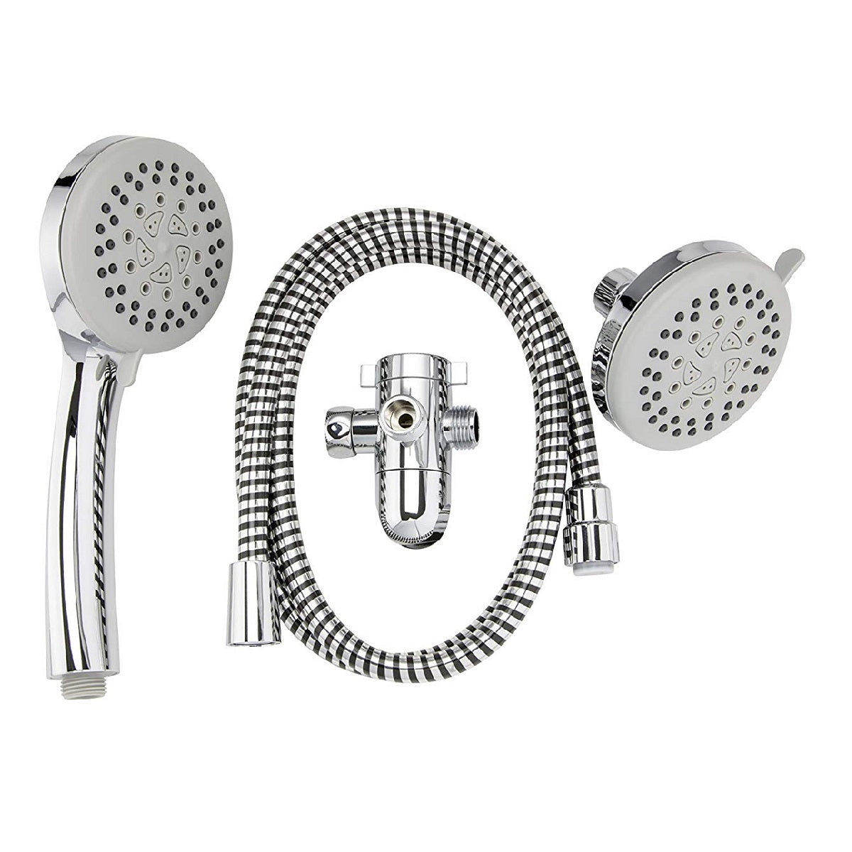 Plumb Pak K751CP Stylewise 5-Function Head and Hand Shower Kit, Polished Chrome