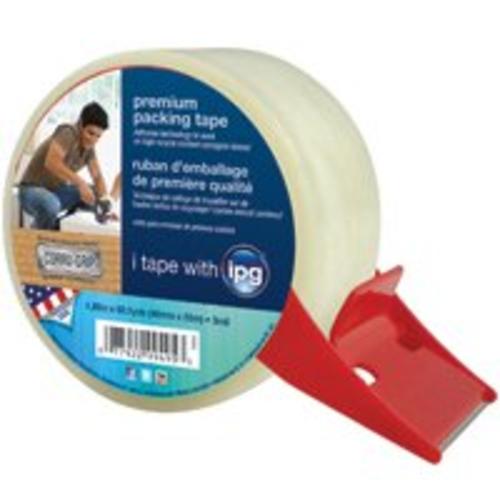 Intertape PSD50 Premium Packing Tape With Dispenser, 1.88"X60 Yd