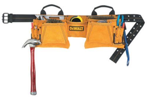 DeWalt DG5372 12 Pocket Carpenter&#039;s Suede Apron