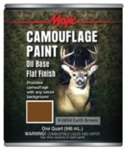 Majic 8-0854-2 Camouflage Paint, 1 Quart, Earth Brown