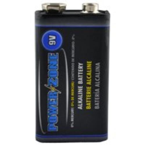 Power Zone 6LR61-1P-DB Alkaline Batteries, 9Volt