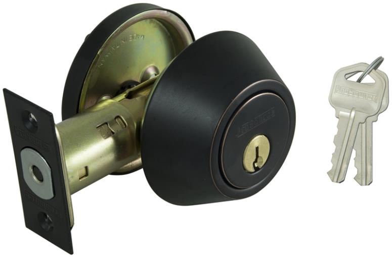 ProSource DBX1V-PS Single Cylinder Deadbolt, 2-3/8" - 2-3/4" Backset