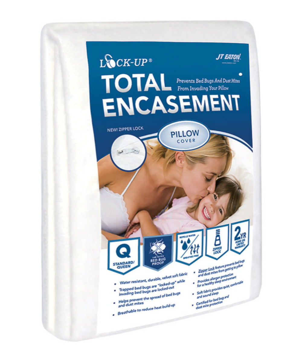 JT Eaton 82STQUPIL Bed Bug Protection For Standard Pillow Cover