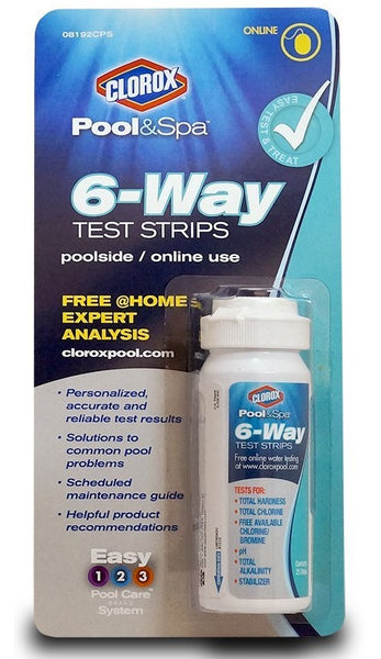 Clorox 70050CLX Pool & Spa 6-Way Test Strips