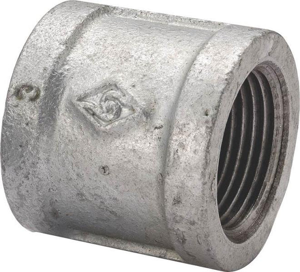 Worldwide Sourcing 21-1/2G Galvanized Malleable Coupling, 1/2"