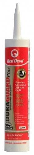 Red Devil 0757 Duraguard Plus Kitchen & Bath Adhesive Caulk, Clear, 10 Oz