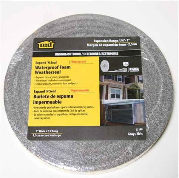 M-D Building Products 03100 Compressible Waterproof Foam Tape, Gray