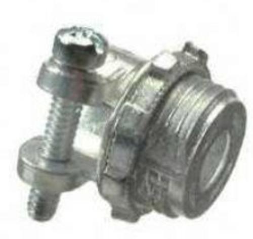 Halex 04205B 1/2 Flex-Bx Squeeze Connector, Flux, Zinc Die-cast