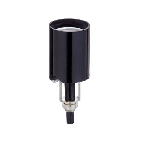 Jandorf 60536 Phenolic Socket With Bottom Turn Knob, Black, 250 Volt