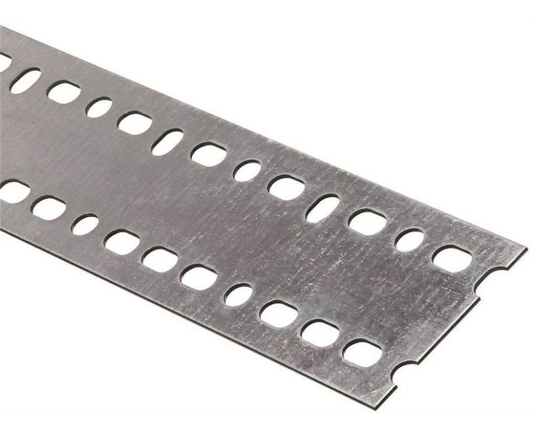 Stanley 341222 Slotted Structural Plate, 2-13/16" x 72", Steel, Galvanized