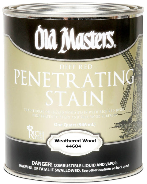 Old Masters 44604 Penetrating Stain, Weathered Wood, One Quart