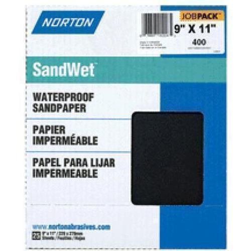 Norton 01224 Waterproof Sandpaper, 9" x 11"