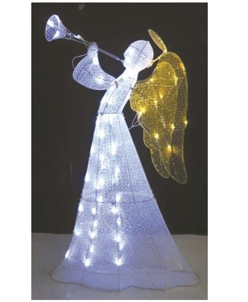 Santas Forest 58005 Angel Mesh Christmas Yard Decorations, 48"