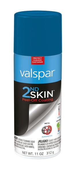 Valspar 172002 2nd Skin Blue Peel-Off Rubber Coating Spray, 11 Oz.